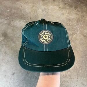 Vintage 90s Kipling green and black snapback hat